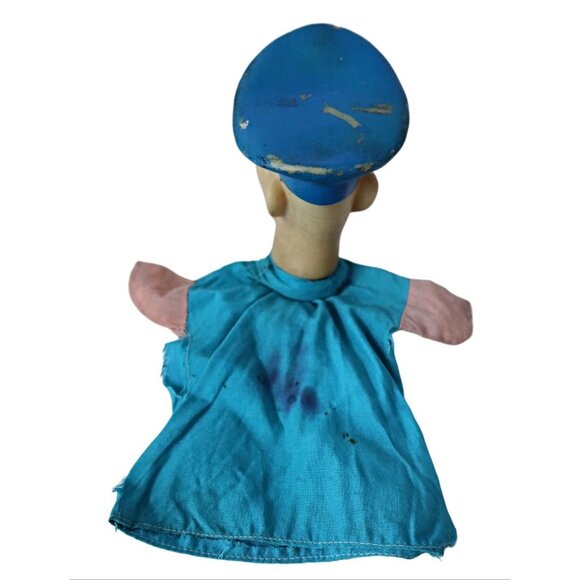 Vintage Hand Puppets Popeye Police Officer Bobby Cop Gund - Picture 7 of 7